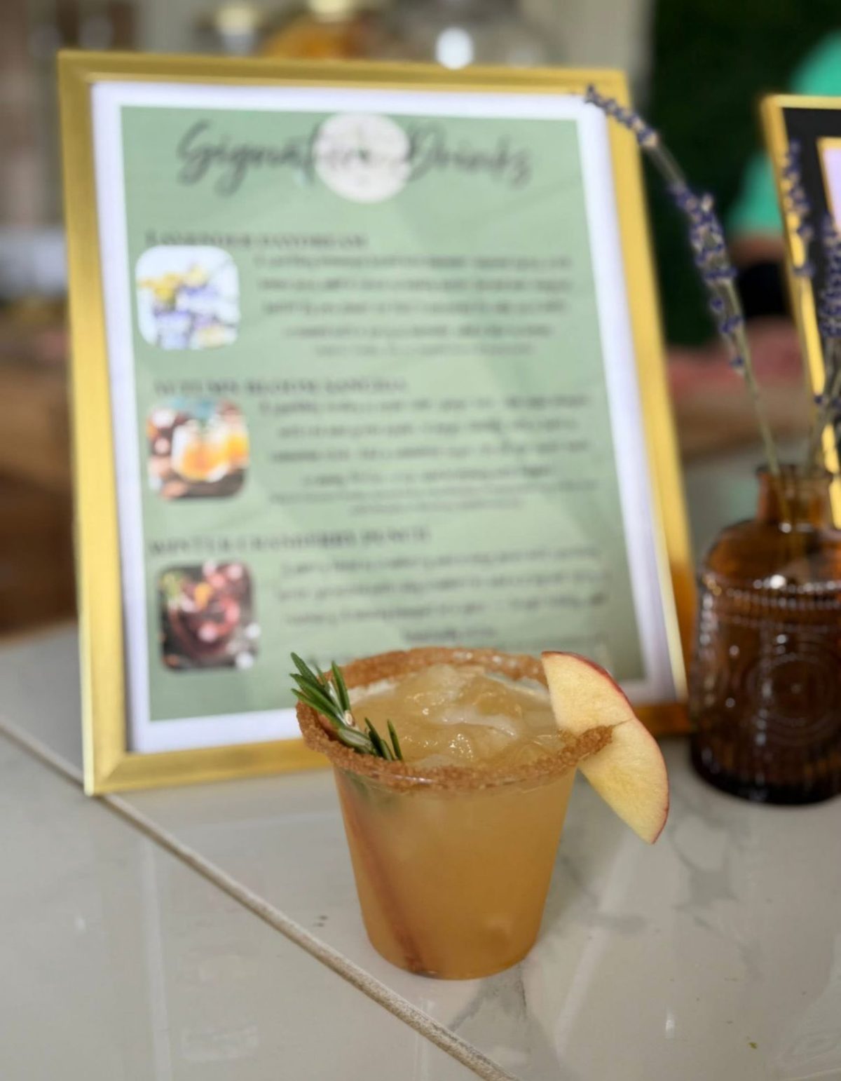 Autumn Bloom Sangria signature drink